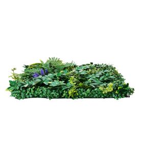 Artificial Grass Wall Panels, 8 PCS 20 x 20 inch, 3D Combination Greenery Boxwood Panel for Indoor Outdoor Green Decor & Ivy Fence Covering
