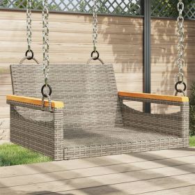 Patio Swing Bench Gray